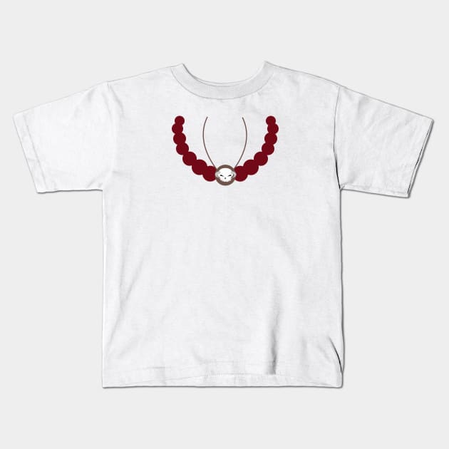 One piece Ace necklace Kids T-Shirt by MintDesigns